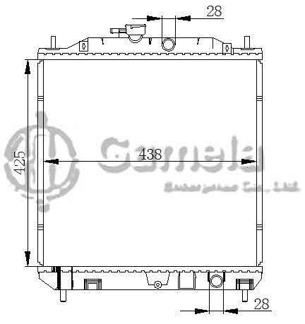 6192025433-T - Radiator-for-TOYOTA-AVENSIS-07-MT-OEM-16400BZ020