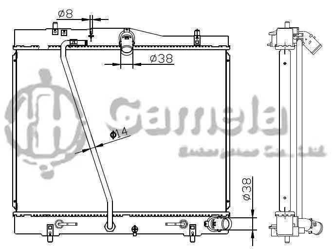 6192025437-T - Radiator-for-TOYOTAT-HIACE-05-2K-G-AT