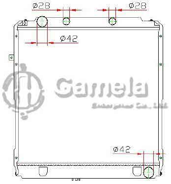 6192025439-T - Radiator-for-TOYOTA-COASTER-HZB40-HZ99-MT