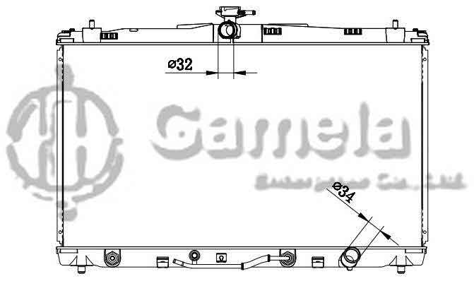 6192025447-T - Radiator-for-TOYOTA-CAMRY-L4-V6-2-5-3-5-12-13-AT-DPI-13270AT