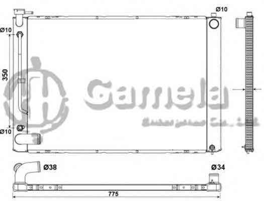 6192025451-T - Radiator-for-TOYOTA-LEXUS-RX-3-3AWD-03-08-AT-NISSENS-64660-OEM-1604120290-1640020300