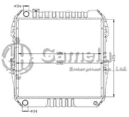 6192025458-T - Radiator-for-TOYOTA-HILUX-PICKUP-MT