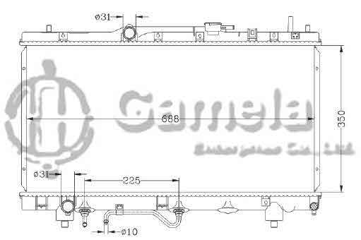 6192025459-T - Radiator-for-TOYOTA-CARINA-96-01-AT-OEM-1640016580-1640016581-1640016800