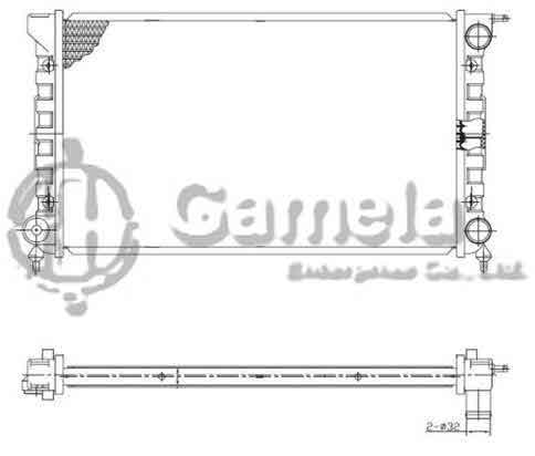 6192223005-T - Radiator-for-VOLKSWAGEN-GOLF-JETTA-L4-1-8-2-0-85-92-MT-NISSENS-65264-OEM-171121253BH-171121253CL-DPI-937