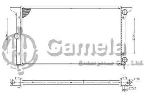 6192223025-T - Radiator-for-VOLKSWAGEN-SHARAN-SEAT-ALHAMBRA-20V-Tdi-1-8-1-9-95-00-MT-NISSENS-67305-OEM-7M0121253K