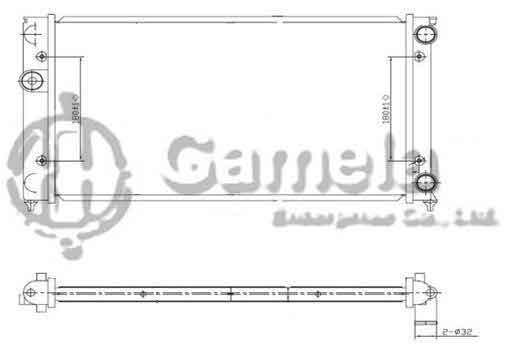 6192223026-T - Radiator-for-VOLKSWAGEN-GOLF-III-JETTA-VENTO-1-8i-91-97-MT-NISSENS-651941-OEM-1H0121253R