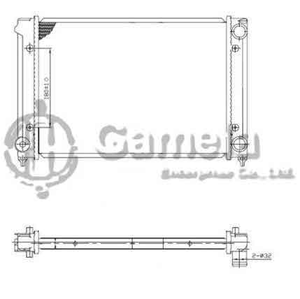 6192223028-T - Radiator-for-VOLKSWAGEN-PASSAT-1-6-1-8i-88-93-MT-NISSENS-651651-OEM-353121253AA