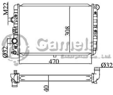 6192223060-T - Radiator-for-VOLKSWAGEN-MT-OEM-377121251B