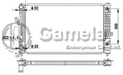 6192223065-T - Radiator-for-VOLKSWAGEN-Ling-Yu-AT
