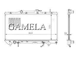 6200005 - Radiator-for-CORONA-At190-92-94-OEM-16400-16460