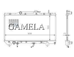 6200033 - Radiator-for-CARINA-92-97-OEM-16400-15590