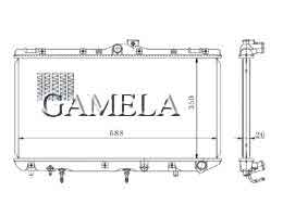 6200036 - Radiator-for-COROLLA-CE100-93-97-OEM-16400-64640