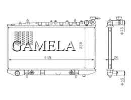 6200046 - Radiator-for-SUNNY-B14-94-96-AT-OEM-21460-59Y00-DPI-1976