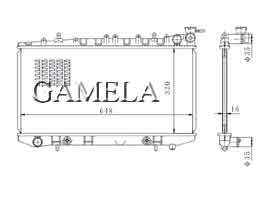 6200048 - Radiator-for-SUNNY-B14-94-96-AT-OEM-21460-58Y00-DPI-1976