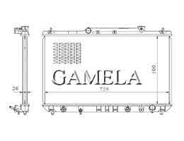 6200054 - Radiator-for-CAMRY-SXV20-97-01-AT-OEM-16400-03150-DPI-1909