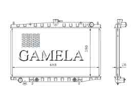 6200064 - Radiator-for-BLUEBIRD-U13-93-98-AT-OEM-21460-OE400-DPI-1573