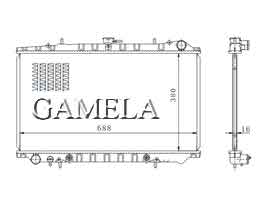 6200070 - Radiator-for-BLUEBIRD-U12-89-92-AT-OEM-21460-55E01-DPI-1186