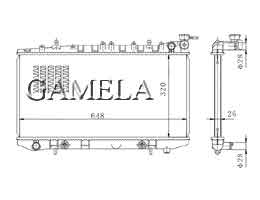 6200080 - Radiator-for-SUNNY-B13-91-93-AT-OEM-21460-60Y00-DPI-1152