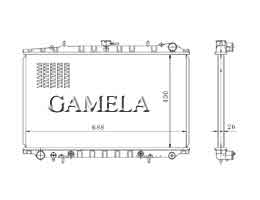 6200094 - Radiator-for-MAXIMA-J30-89-94-AT-OEM-21460-85E00-DPI-48