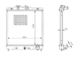 6200100 - Radiator-for-CIVIC-D13B-92-00-MT-OEM-19010-P08-004-DPI-1290