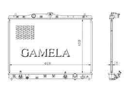 6200117 - Radiator-for-LEGEND-KA9-C35A-96-98-AT-OEM-19010-P5A-003-DPI-1912