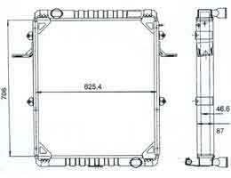 6208460 - Radiator-for-Ford-CARGO-1717-Eletronico-EURO-III