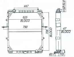 6240100 - Radiator-Cargo1215-1415-1422-6240100