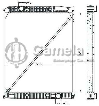 6255002 - Radiator-for-BENZ-ACTROS96-18-TONS-MT