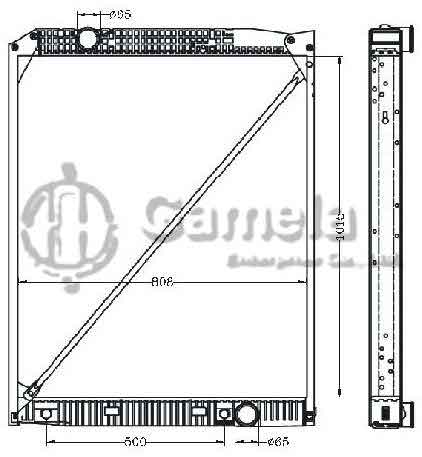 6255003 - Radiator-6255003-OEM-9425001203-2303-2803-2903