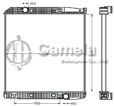 6255007 - Radiator-for-BENZ-ACTROS96-20-TONS-AT-OEM-9425001003-1603