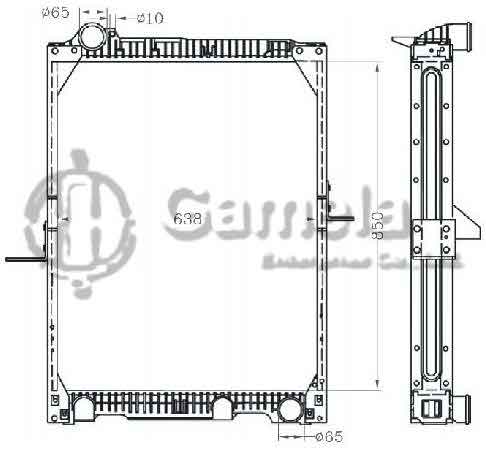 6255016 - Radiator-for-BENZ-NG9087-24-TONS-MT