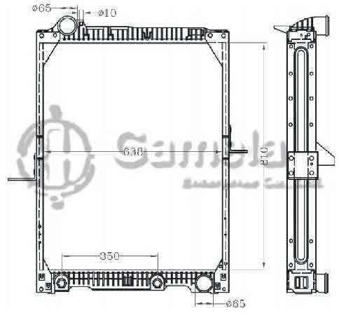 6255017 - Radiator-for-BENZ-NG9087-12-TONS-AT-OEM-6525011601