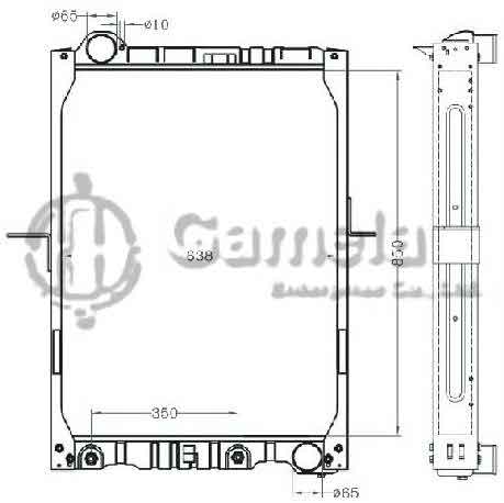 6255019 - Radiator-for-BENZ-NG9087-24TONS-AT-OEM-6525014901-6701