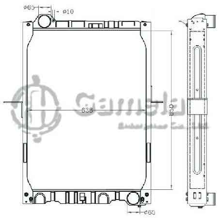 6255020 - Radiator-for-BENZ-NG9087-24TONS-MT