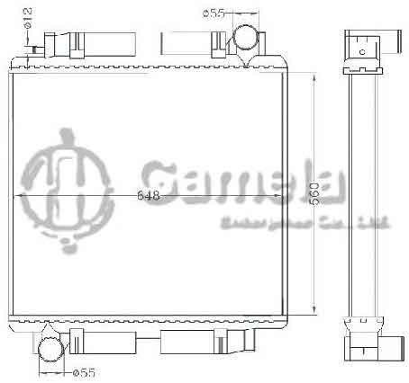 6255021 - Radiator-for-BENZ-BUS-MT-OEM-A3825010001