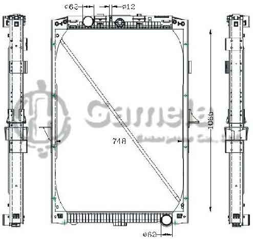 6255029 - Radiator-for-DAF-XF9597-04-XF380-430-480-530-MT-OEM-1326966-1617340