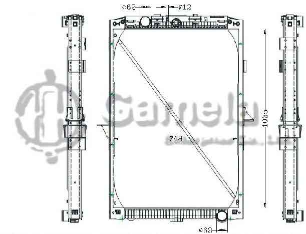 6255030 - Radiator-for-DAF-XF10505-410-460-510-GINAF-X-SERIES05-MT-OEM-1739550-1692332-1861737-1856628