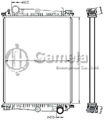 6255032 - Radiator-for-DAF-85CF98-340-380-430-MT-OEM-1327920-1432145-1628623