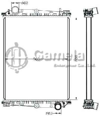 6255033 - Radiator-for-DAF-65CF98-340-380-430-MT-OEM-1241580-1281400-1628515