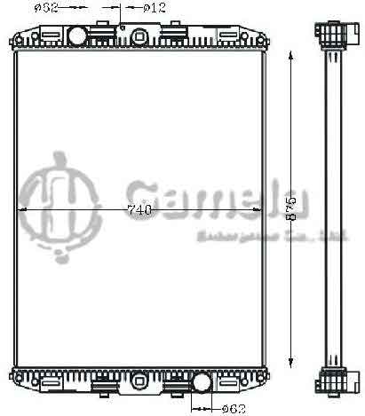 6255034 - Radiator-for-DAF-F9587-98-MT