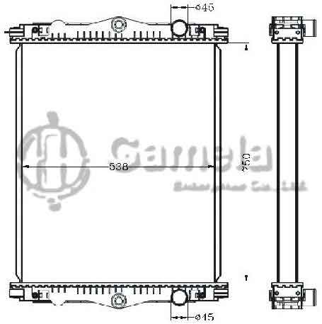 6255037 - Radiator-for-DAF-LF5501-250-290-GINAF-X-SERIE05-2224-MT-OEM-1403169-1407723