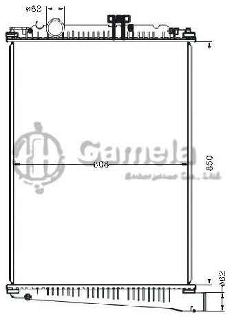 6255039 - Radiator-for-DAF-65CF-75CF98-DAF-CF65-CF7501-MT-OEM-1434916-1627416