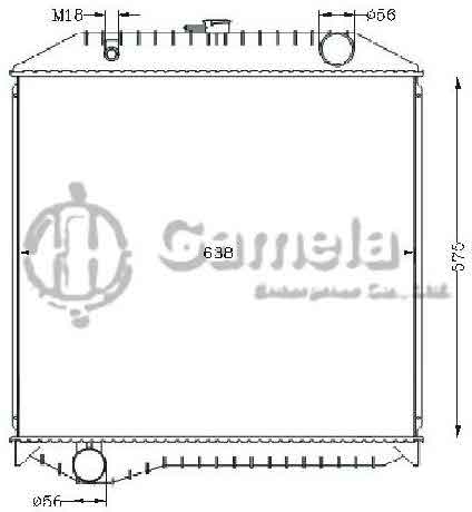 6255043 - Radiator-for-RAINBOW-KL-FE1JLDA-J08C99-MT-OEM-16090-6060