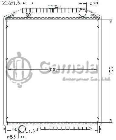 6255046 - Radiator-for-HINO-RANGER-PRO03-MT-OEM-16090-6790