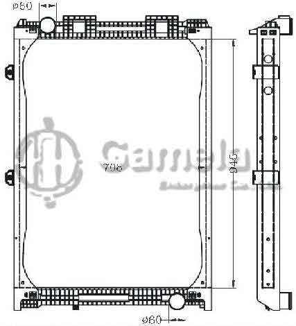 6255053 - Radiator-for-MAN-F2000-6CYL-D2894-MT-OEM-81061016407-6423-6438-9438