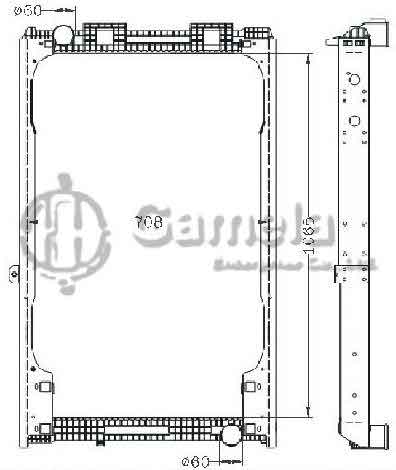 6255054 - Radiator-for-MAN-F2000-V-10-D2894-MT-OEM-81061016421-6439