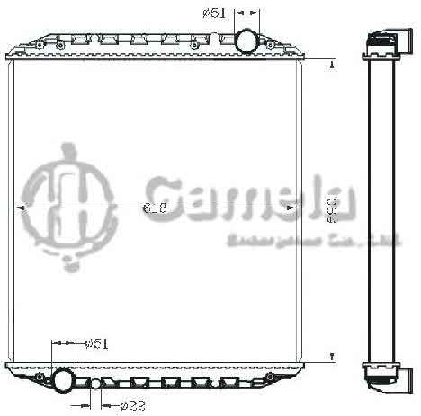 6255055 - Radiator-for-MAN-L200093-MT-OEM-85061016101-6010