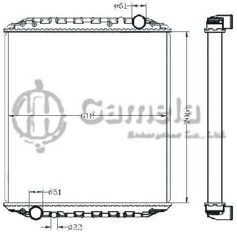 6255057 - Radiator-for-MAN-M9088-98-MT