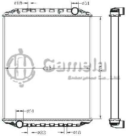 6255058 - Radiator-for-MAN-M200095-155-HP-MT-OEM-81061016371