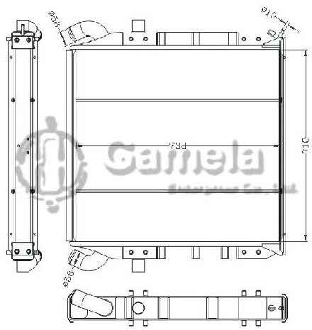 6255063 - Radiator-for-SCANIA-II-G-82-DS8-MT-OEM-1100630-310080-334840